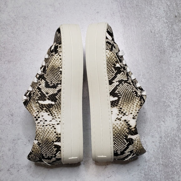 Jslides Hilton Platform Snakeskin Python Print Low Top Sneakers SZ 6.5 - Picture 4 of 8